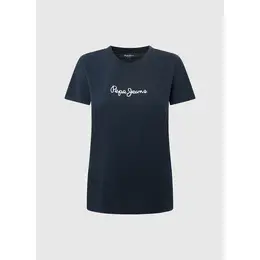 Pepe Jeans: Синяя футболка 