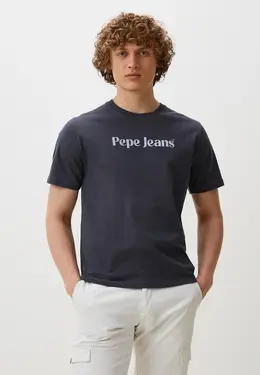 Pepe Jeans: Серая футболка 