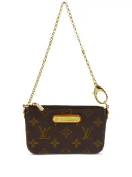 Louis Vuitton Pre-Owned: Коричневый клатч 
