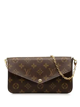 Louis Vuitton Pre-Owned: Коричневый клатч