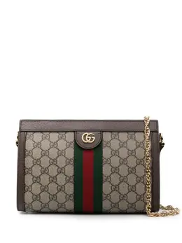 Gucci: Коричневая сумка  Ophidia