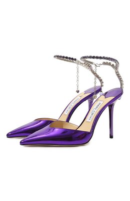 Jimmy Choo: Фиолетовые туфли Saeda 100