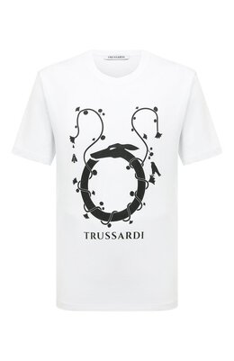 Trussardi: Хлопковая футболка