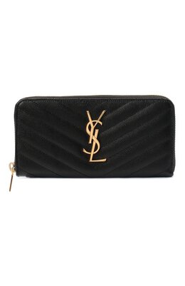 Saint Laurent: Чёрный кошелёк Monogram