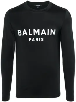 Balmain: Футболка с принтом 