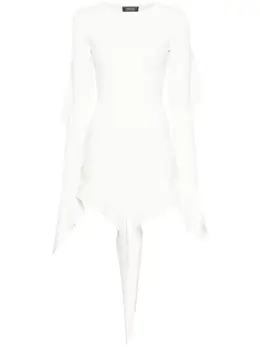 Mugler: Драпированное платье 