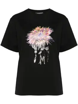 Mugler: Хлопковая футболка 