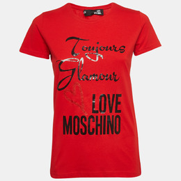 Love Moschino: Красная футболка 