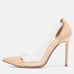 Gianvito Rossi: Бежевые туфли  Plexi