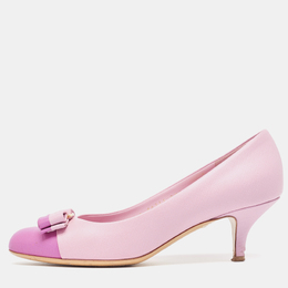 Salvatore Ferragamo: Розовые туфли  Vara Bow