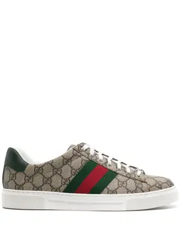 Gucci: Коричневые кроссовки  GG Supreme