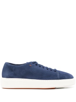 Santoni: Синие кроссовки 