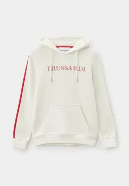 Trussardi Junior: Белая толстовка 