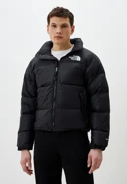 The North Face: Чёрный пуховик 