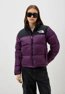 The North Face: Фиолетовый пуховик 