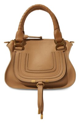 Chloé: Коричневая сумка  Marcie