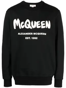 Alexander McQueen: Свитшот  Graffiti с принтом