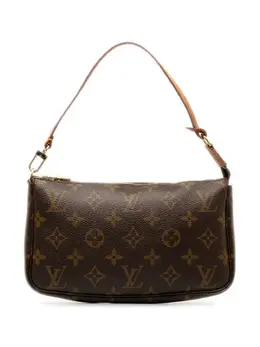 Louis Vuitton Pre-Owned: Коричневый клатч