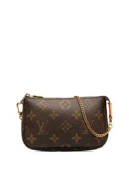 Louis Vuitton Pre-Owned: Коричневый клатч