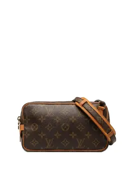 Louis Vuitton Pre-Owned: Коричневая сумка через плечо