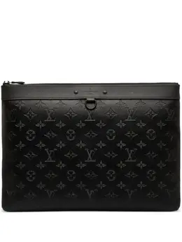 Louis Vuitton Pre-Owned: Чёрный клатч