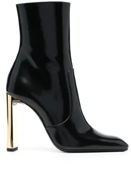 Saint Laurent: Чёрные ботинки 