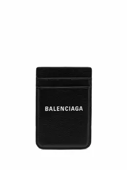 Balenciaga: Чёрный картхолдер Cash