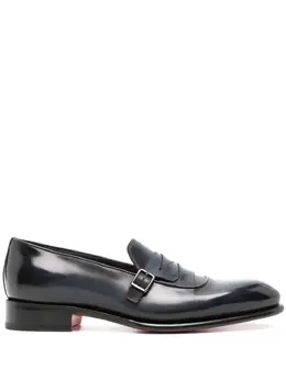 Santoni: Синие туфли 