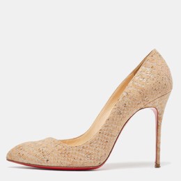 Christian Louboutin: Бежевые туфли 