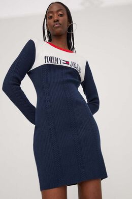 Tommy Jeans: Тёмное платье 