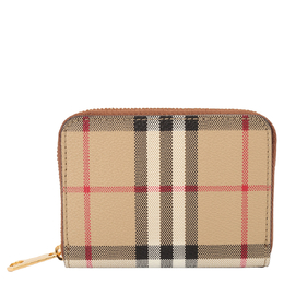 Burberry: Коричневый кошелёк Vintage Check