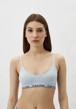 Calvin Klein: Голубой бюстгальтер 