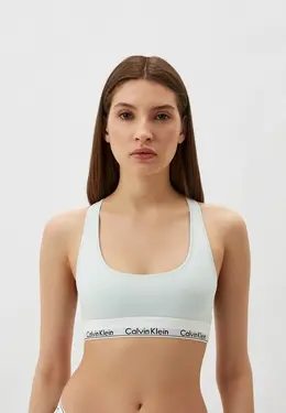 Calvin Klein: Голубой бюстгальтер 