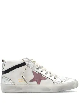 Golden Goose: Белые кроссовки  Mid Star