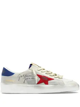 Golden Goose: Белые кроссовки  Stardan