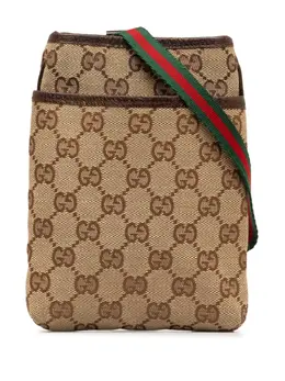 Gucci Pre-Owned: Бежевая сумка через плечо