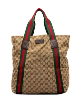 Gucci Pre-Owned: Бежевая сумка-шоппер