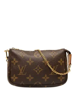 Louis Vuitton Pre-Owned: Коричневый клатч