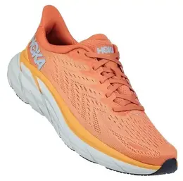 Hoka: Оранжевые кроссовки 