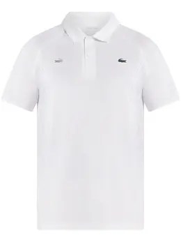 Lacoste: Белое поло 