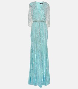 Jenny Packham: Синее платье 