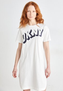 DKNY: Белое платье 