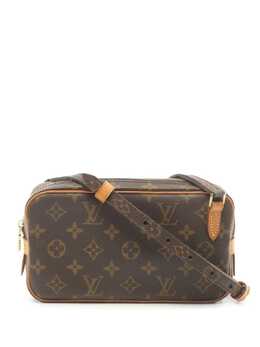 Louis Vuitton Pre-Owned: Коричневая сумка через плечо