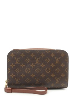 Louis Vuitton Pre-Owned: Коричневый клатч