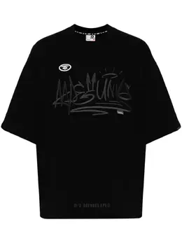 AAPE BY *A BATHING APE®: Чёрная футболка 