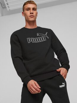 PUMA: Чёрный свитшот  Essentials