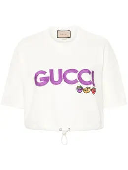 Gucci: Белая футболка 