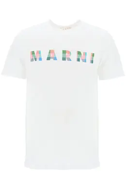 Marni: Белая футболка 