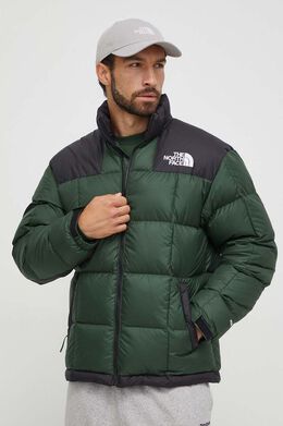 The North Face: Зелёный пуховик 