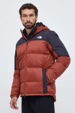 The North Face: Коричневый пуховик 